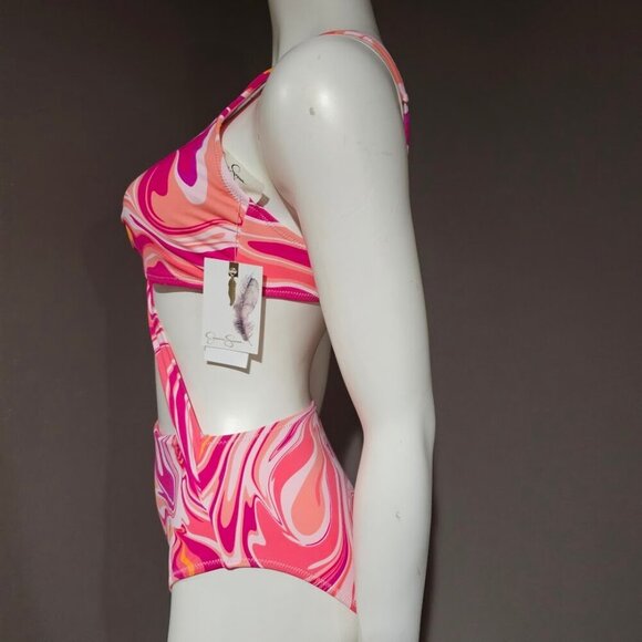 Jessica Simpson Good Vibrations O-Ring One-Piece Swimsuit - Picture 3 of 10